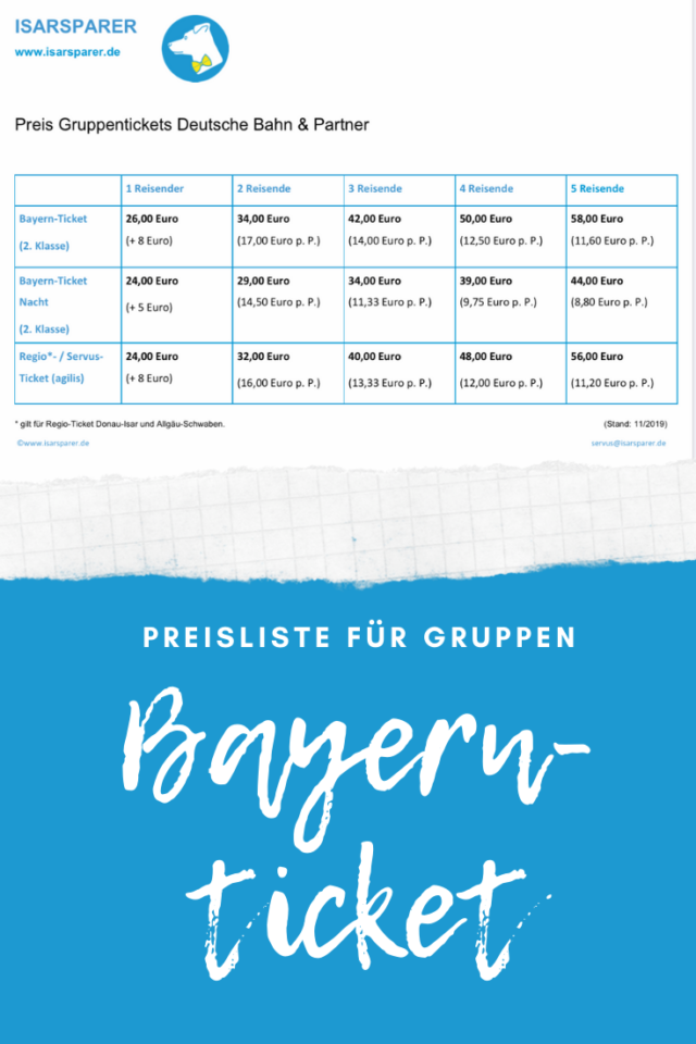 Preis bayernticket single nacht